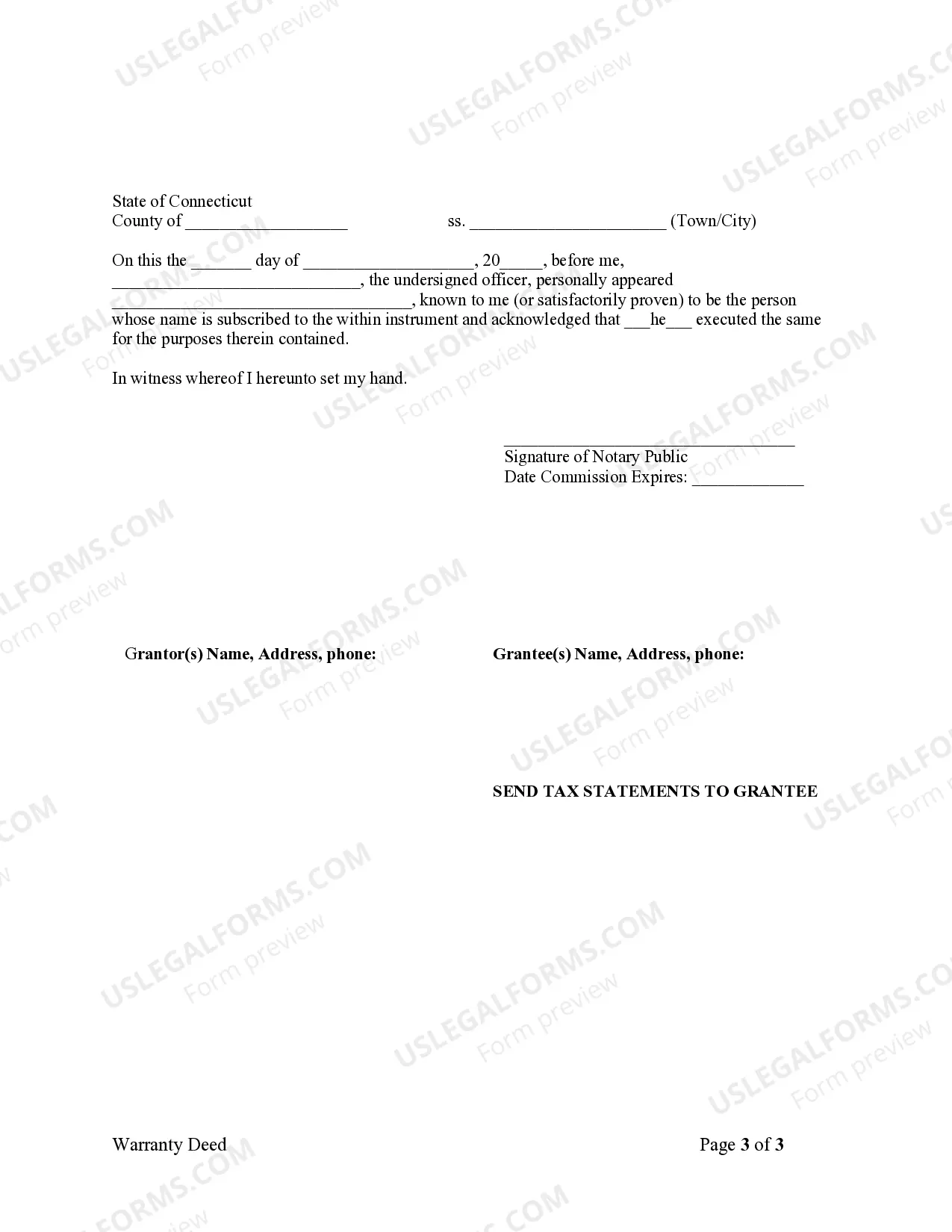 Preview Warranty Deed from Individual to Corporation