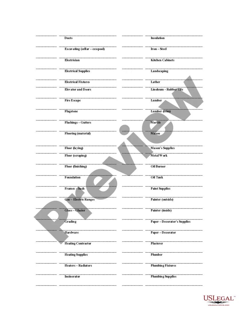 Preview Waiver of Mechanics Lien with General Contractor Indemnity Agreement