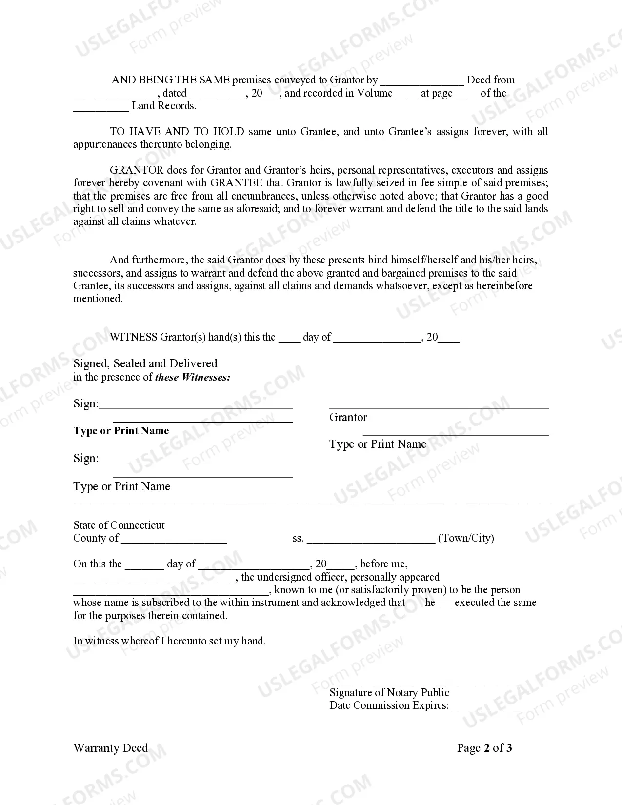 Preview Warranty Deed from Individual to LLC