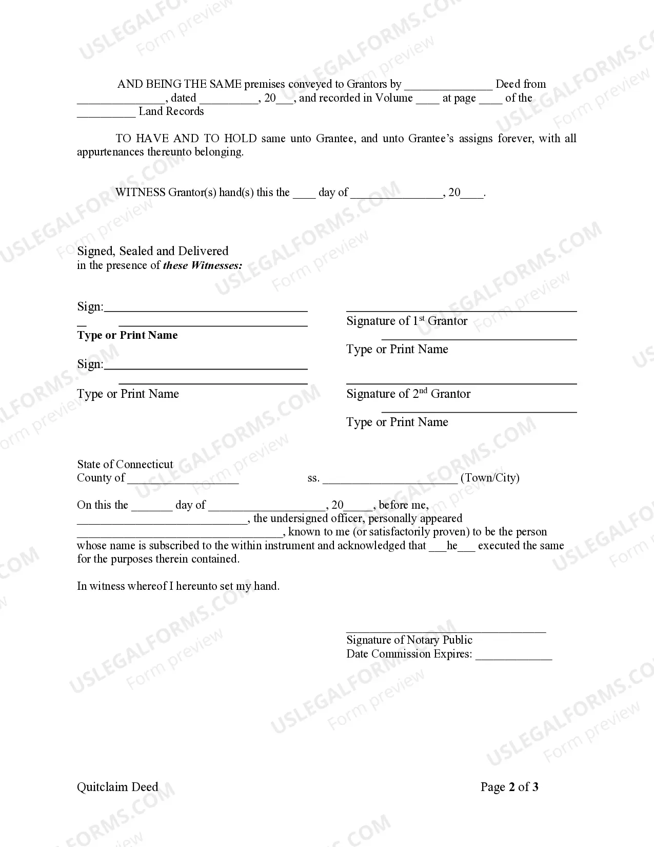 Preview Quitclaim Deed from Husband and Wife to LLC