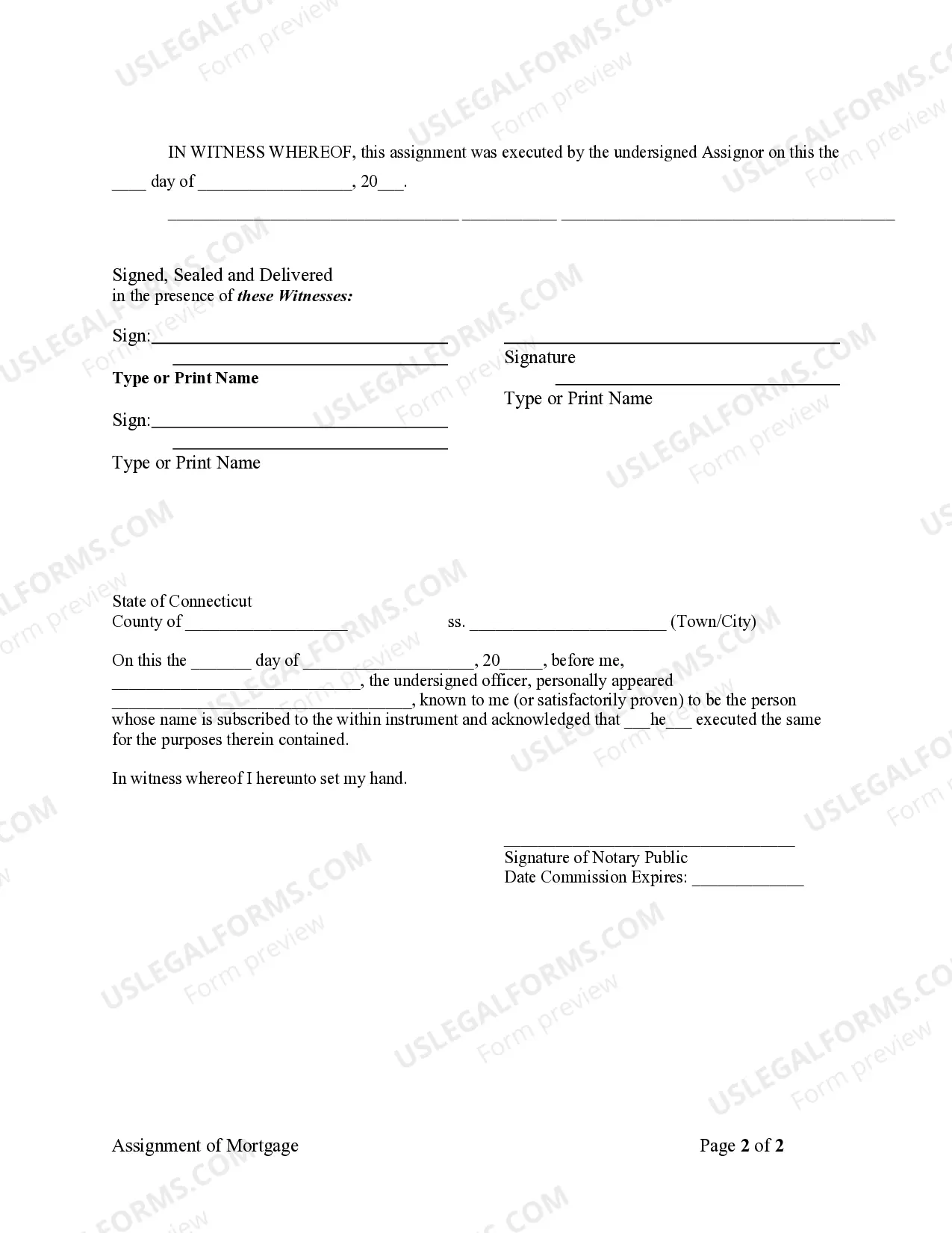 Preview Assignment of Mortgage by Individual Mortgage Holder