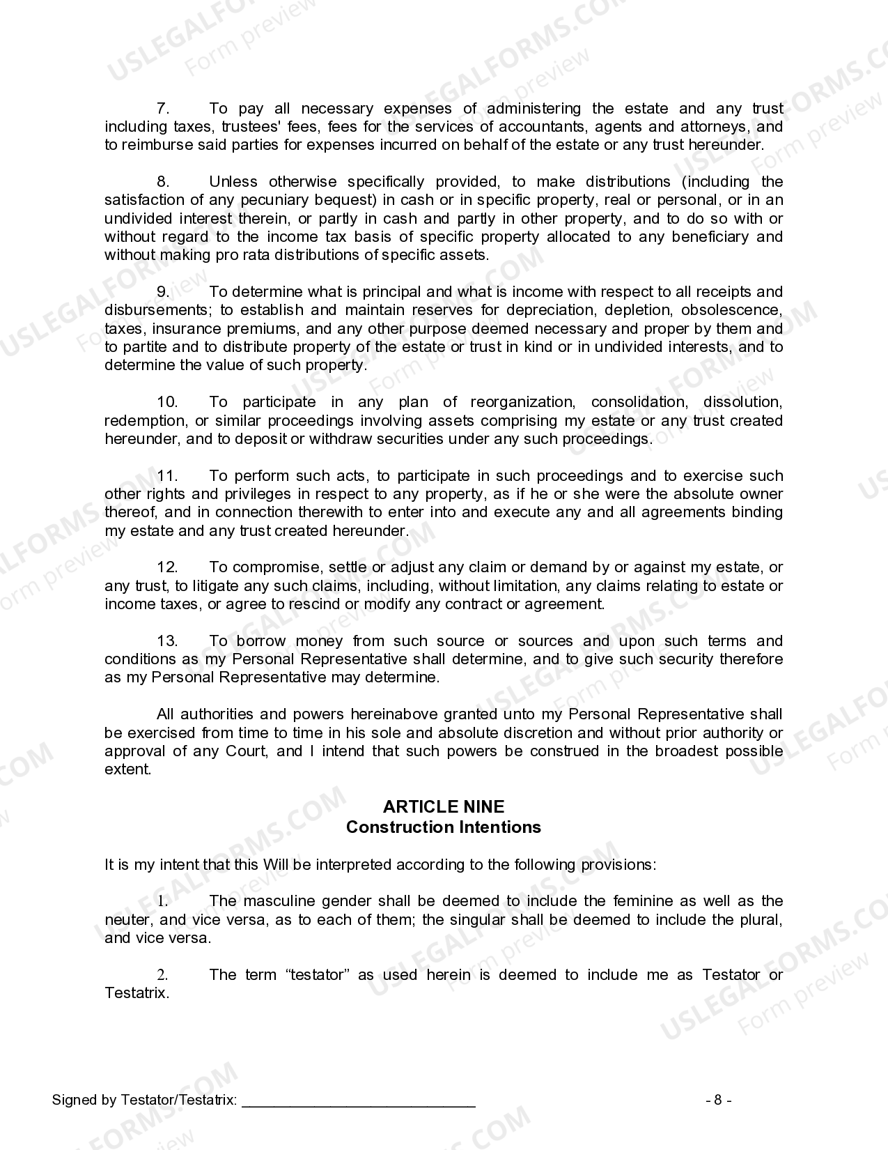 Connecticut Mutual Wills containing Last Will and