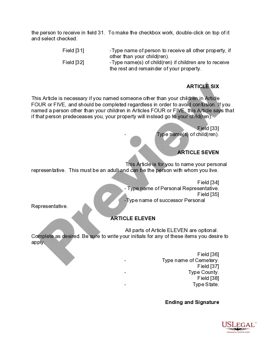 Preview Mutual Wills Package of Last Wills and Testaments for Man and Woman living together not Married with Adult Children