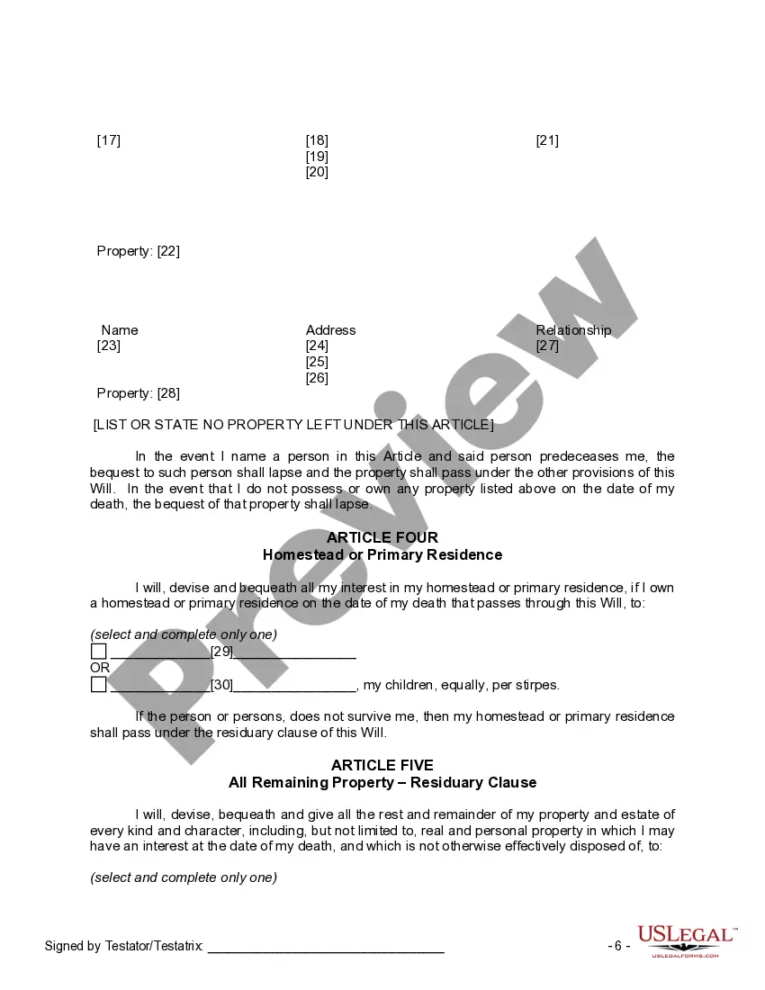 Preview Mutual Wills Package of Last Wills and Testaments for Man and Woman living together not Married with Adult Children