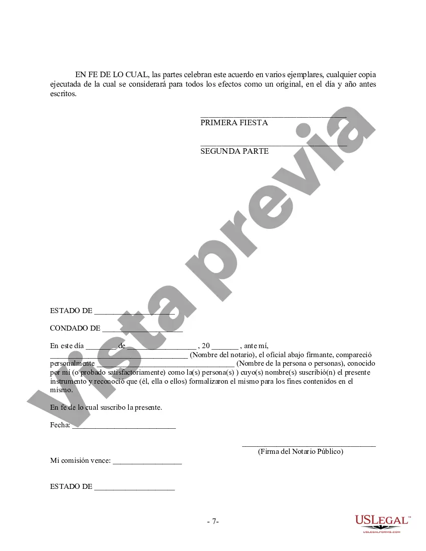 Preview Acuerdo de convivencia no marital de convivencia