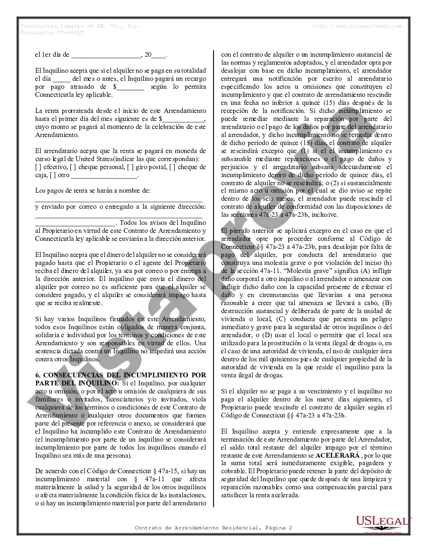 Preview Contrato de arrendamiento de alquiler residencial