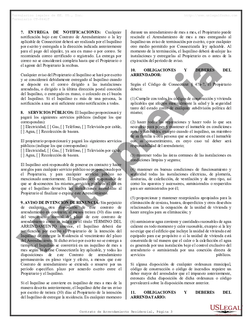 Preview Contrato de arrendamiento de alquiler residencial