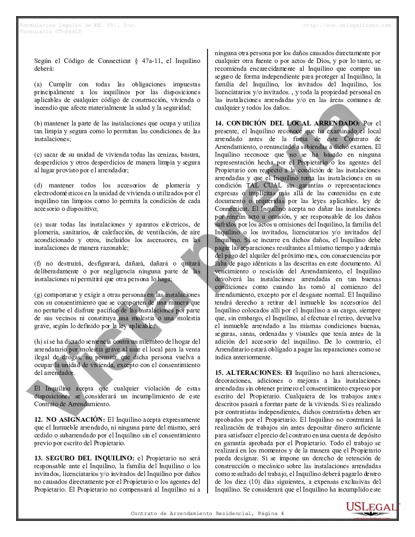 Preview Contrato de arrendamiento de alquiler residencial