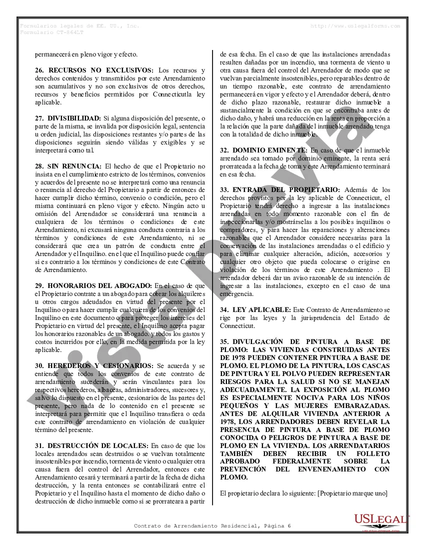 Preview Contrato de arrendamiento de alquiler residencial