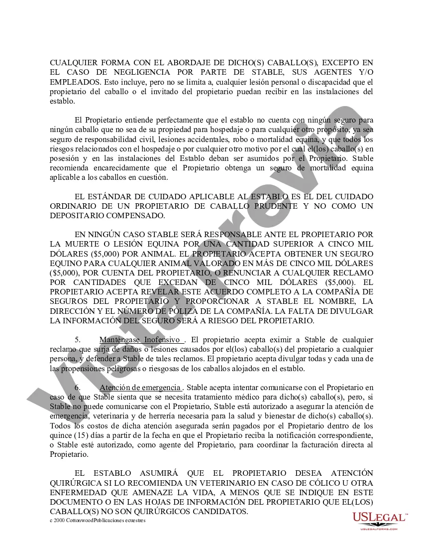 Preview Paquete de formularios equinos de caballos de Connecticut