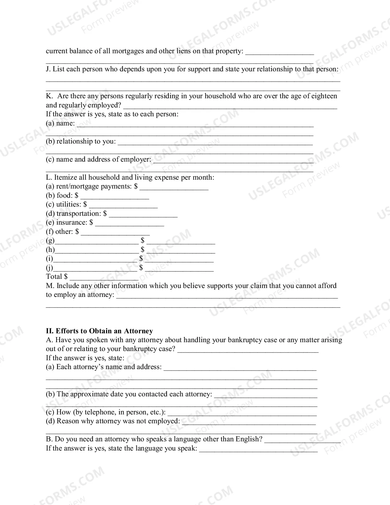 Preview Application for Pro Bono Attorney (New Haven)