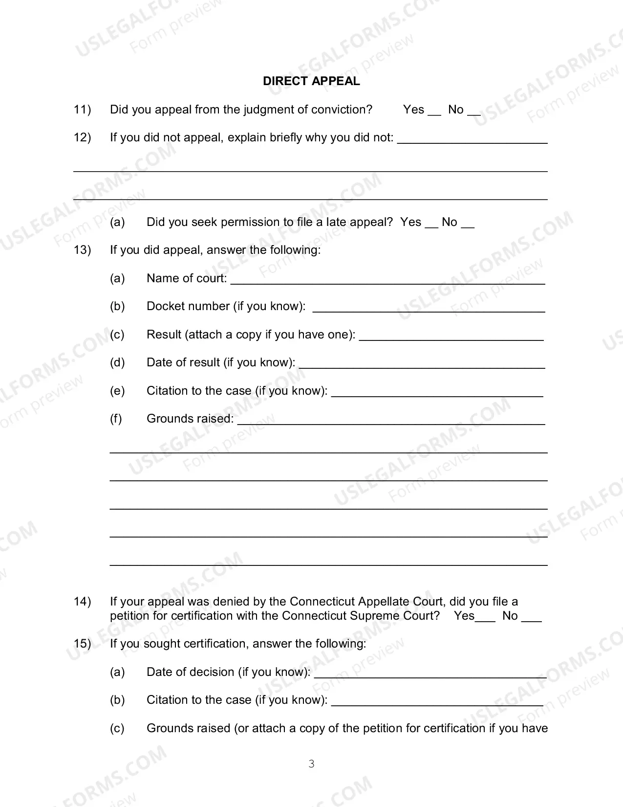 Preview Application for a Writ of Habeas Corpus - 2254 (by a Person in State Custody)