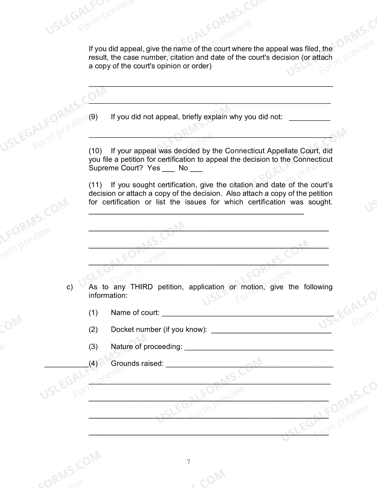 Preview Application for a Writ of Habeas Corpus - 2254 (by a Person in State Custody)