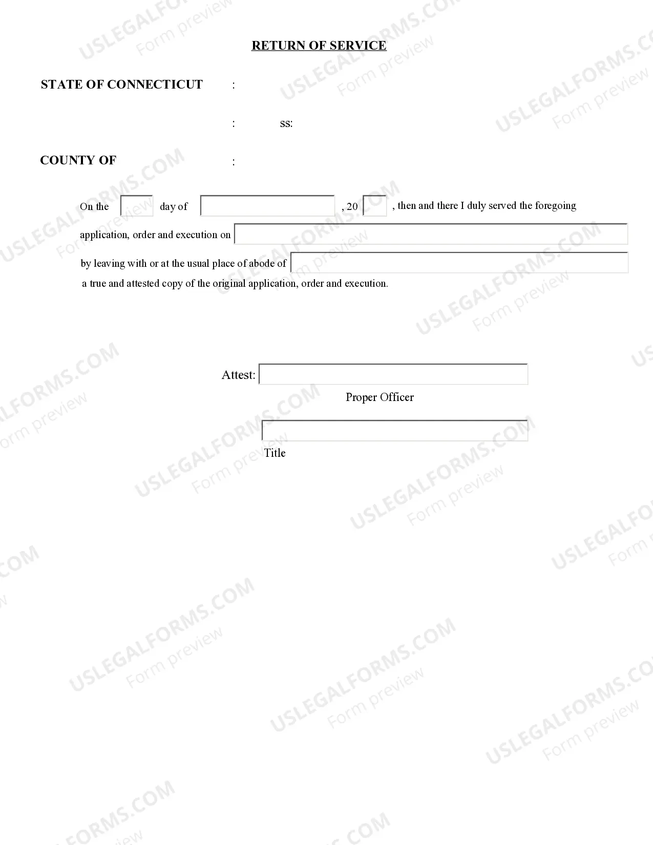 Preview Application For And Writ of Execution Property