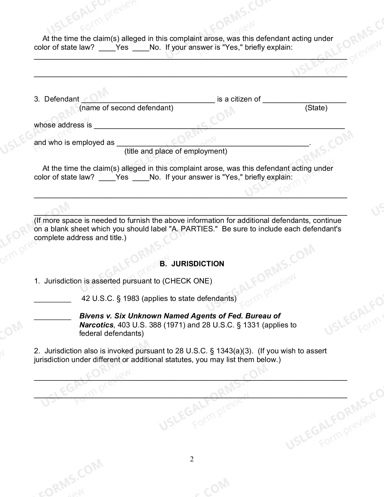 Preview Civil Rights Complaint
