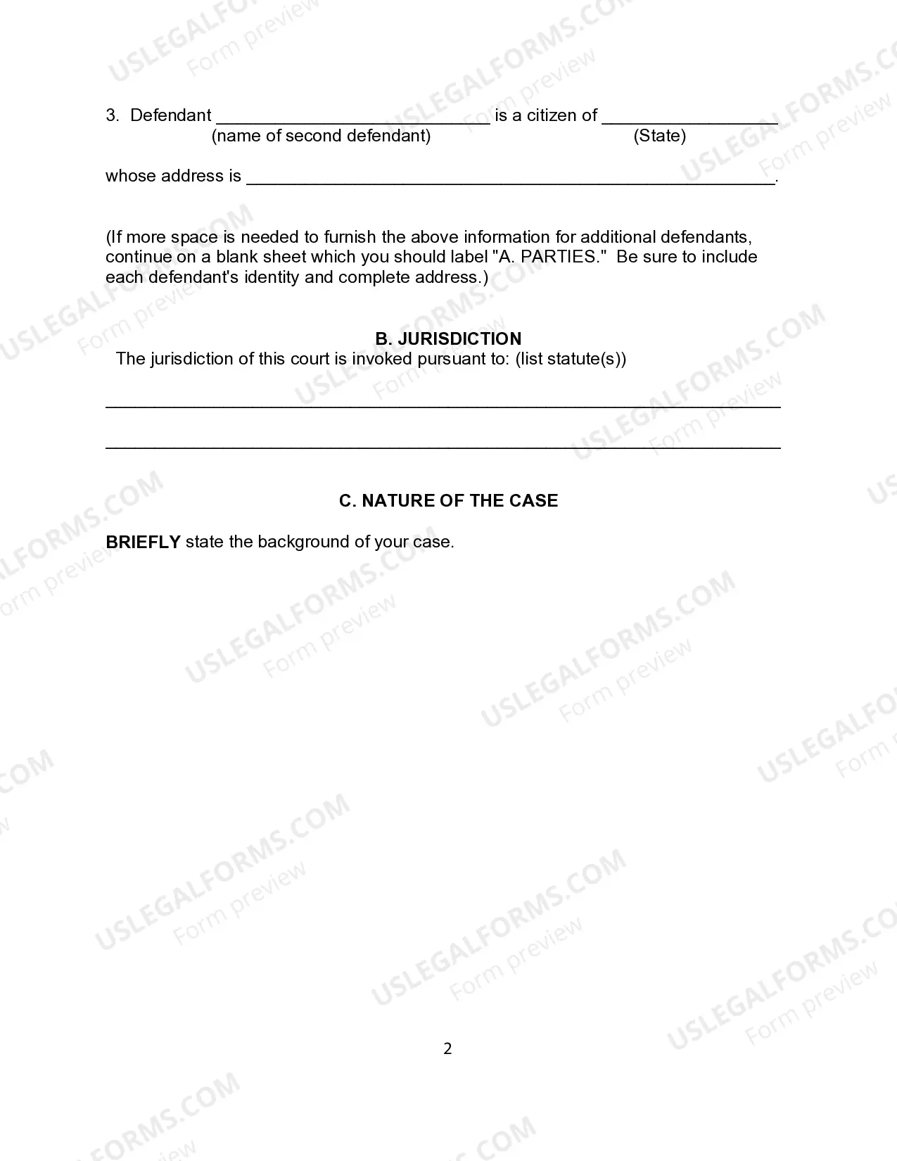Preview Complaint Form