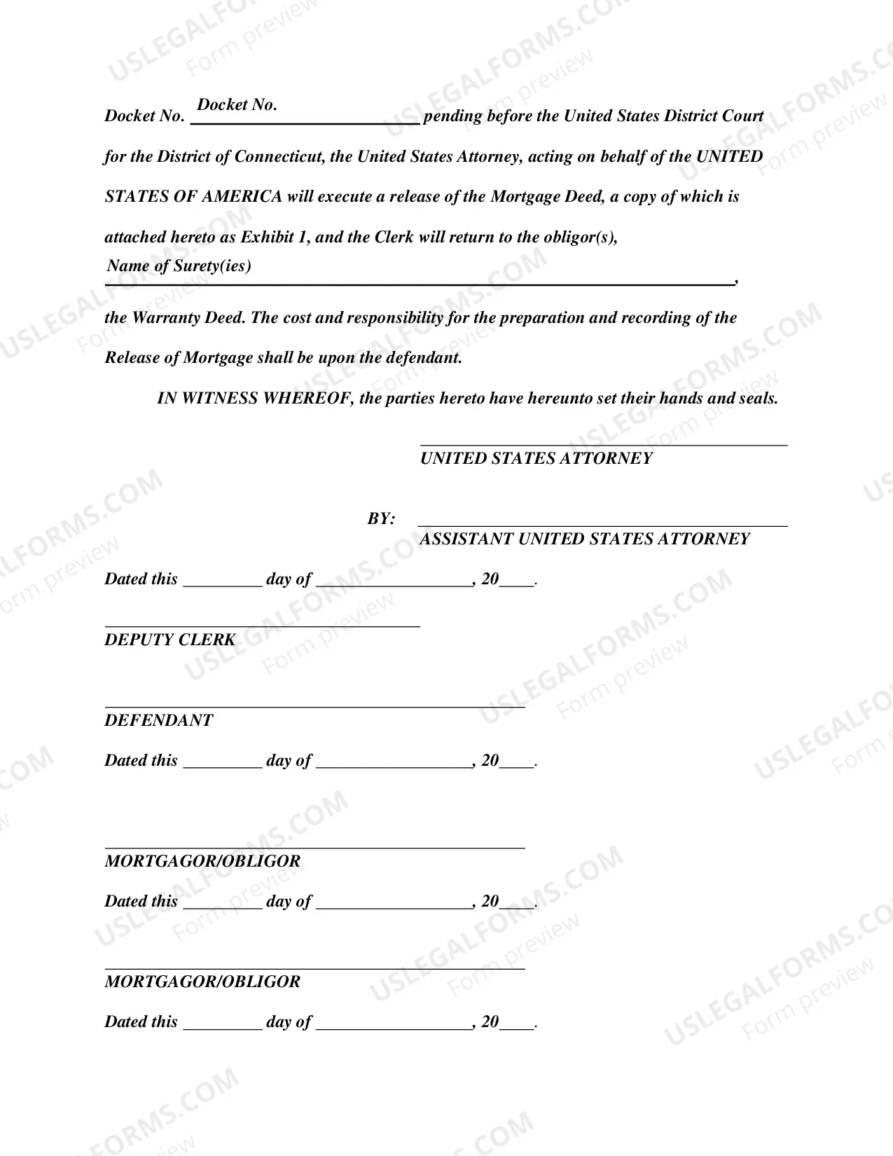Preview Escrow Agreement