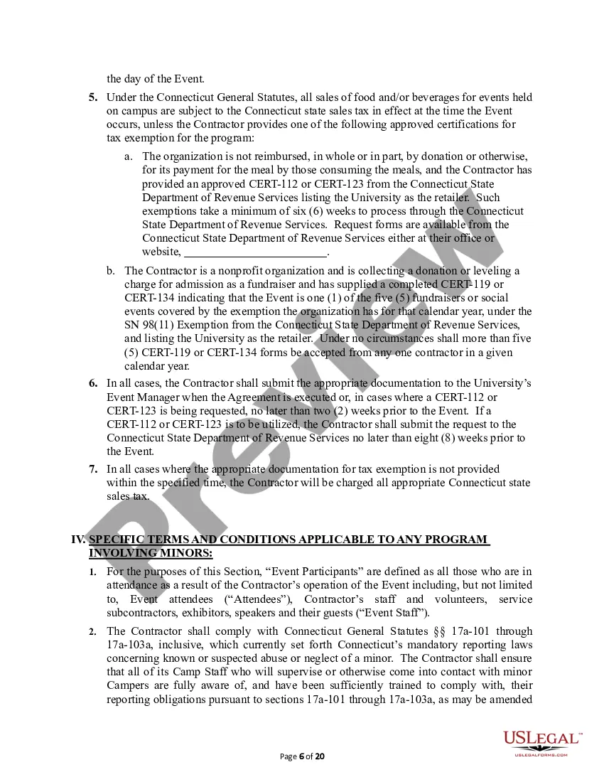Preview Facilities Use Agreement