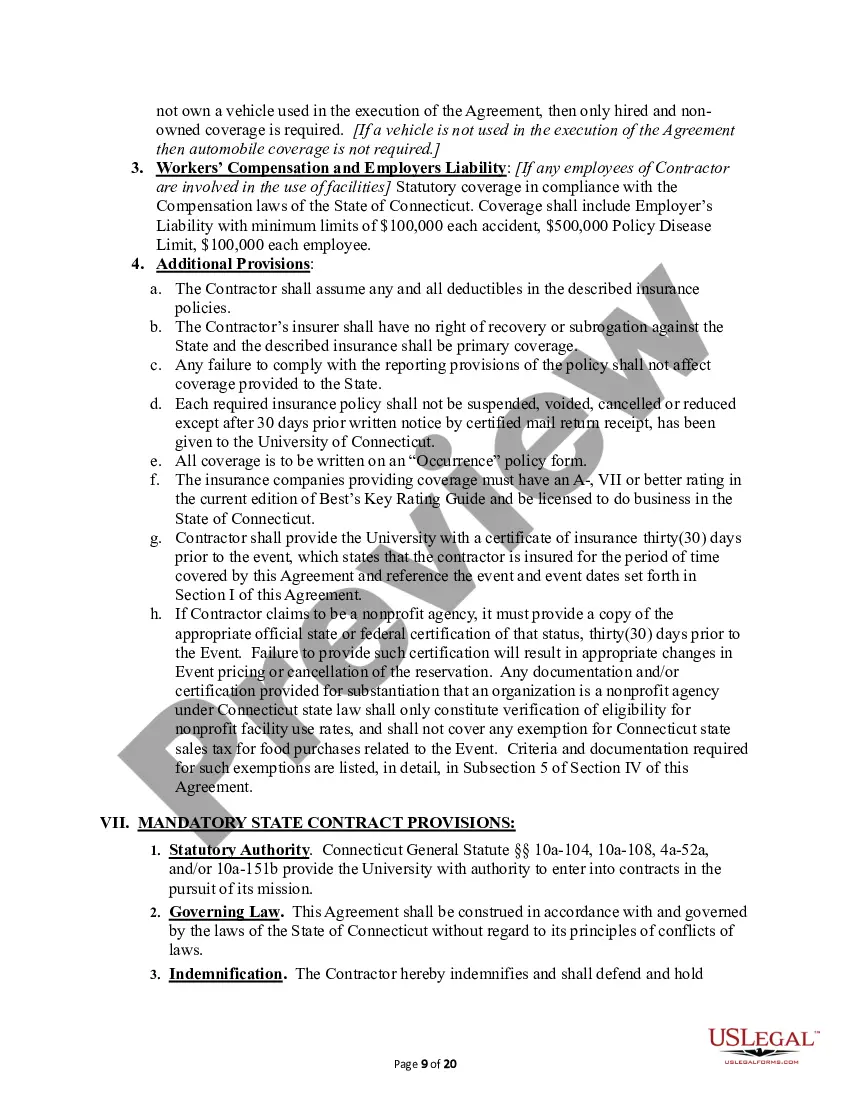 Preview Facilities Use Agreement