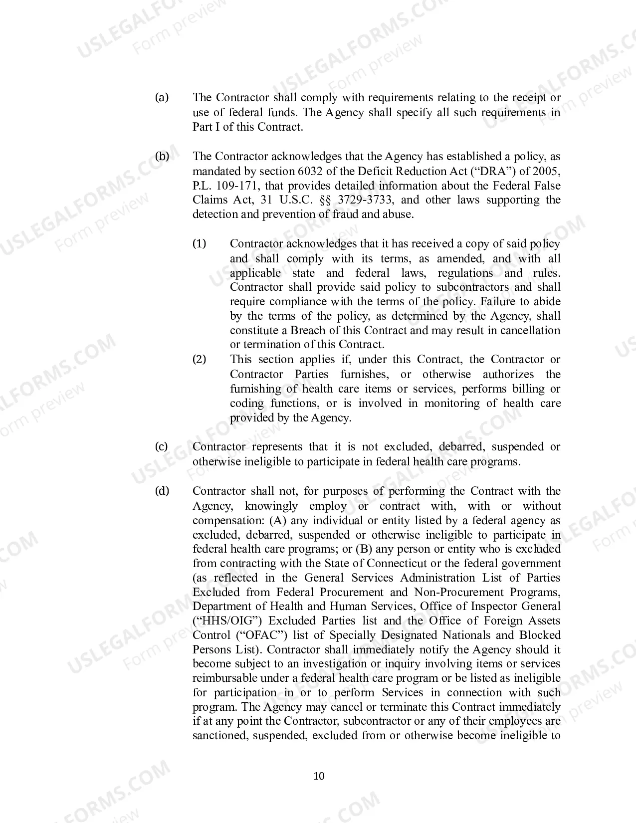 Preview State Purchase of Service Contract