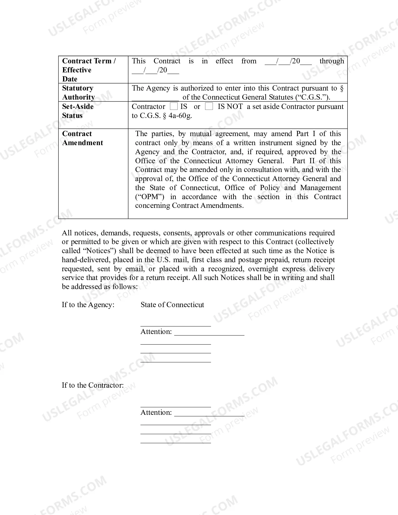 Preview State Purchase of Service Contract