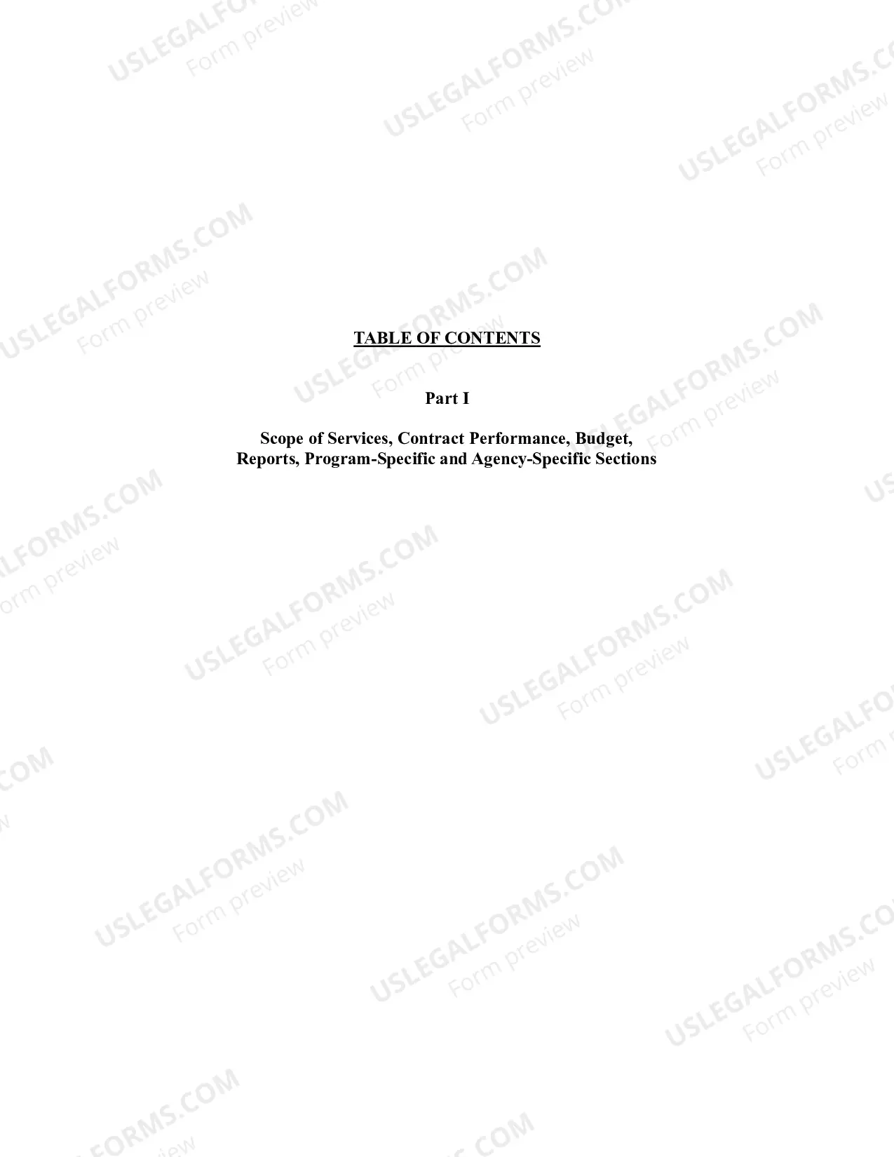 Preview State Purchase of Service Contract