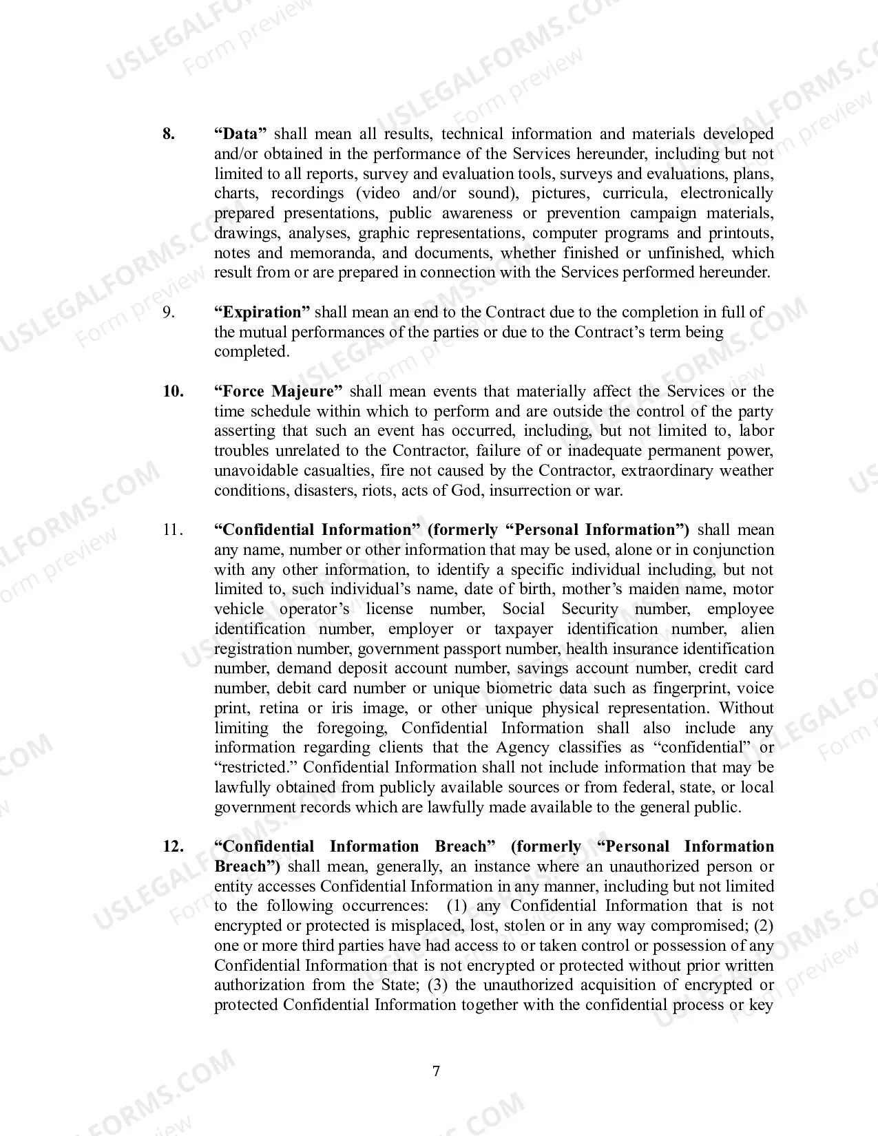 Preview State Purchase of Service Contract