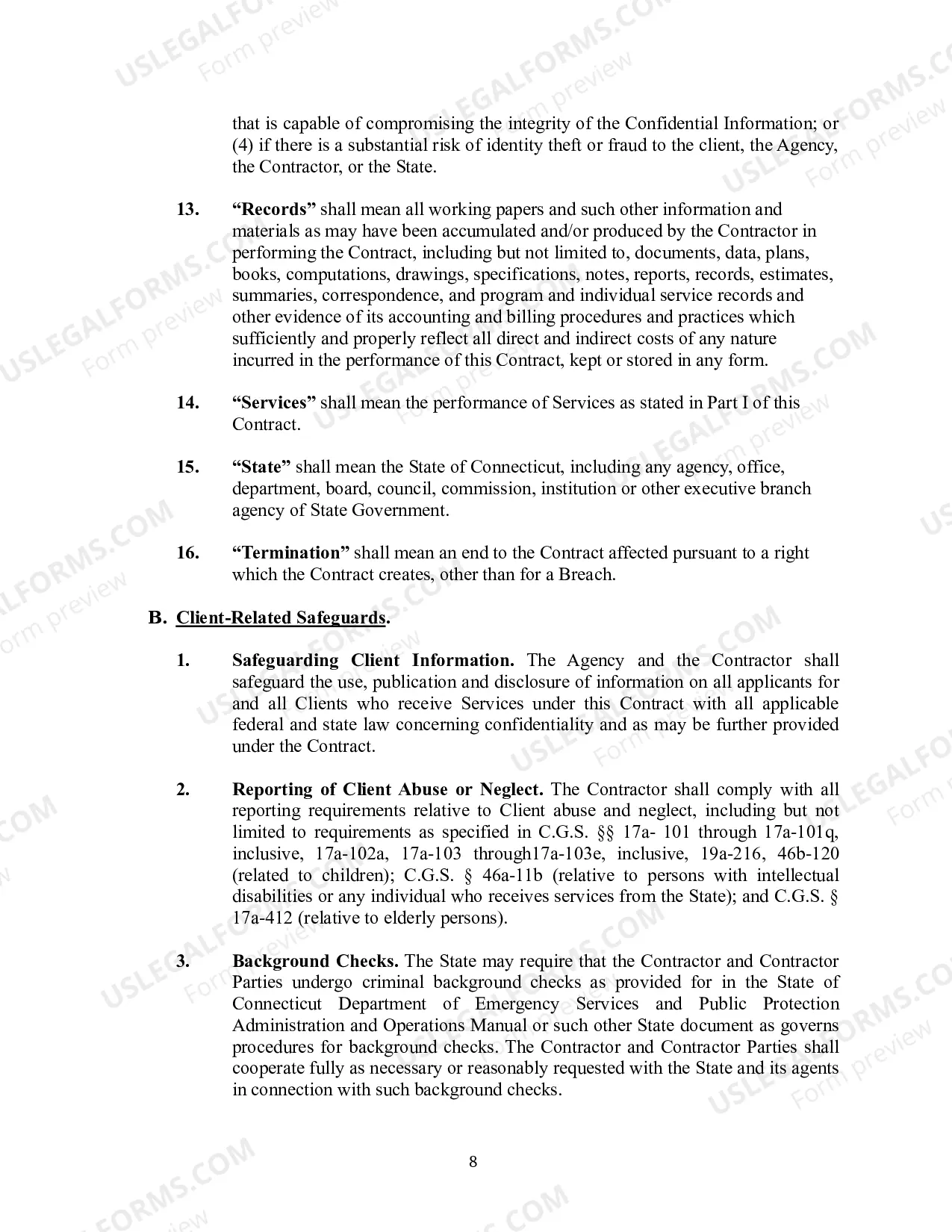 Preview State Purchase of Service Contract