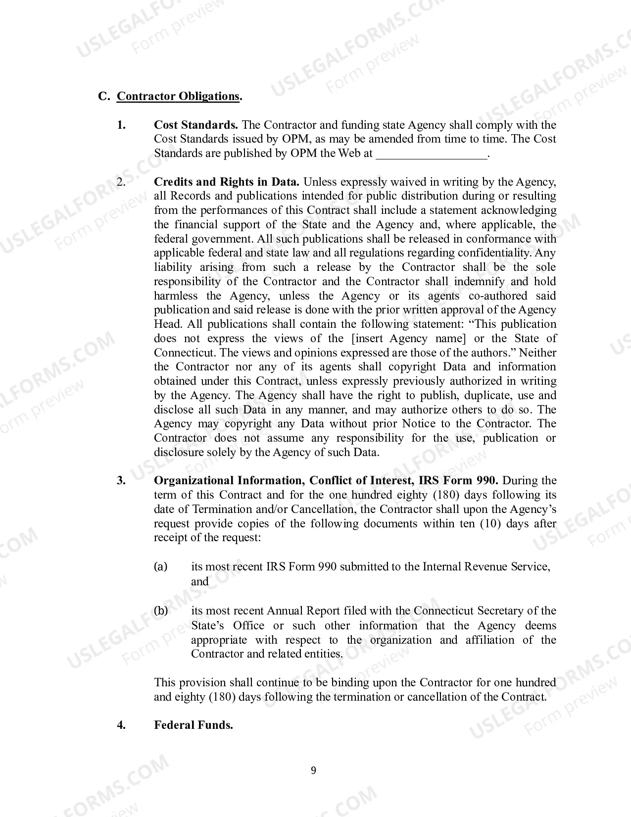 Preview State Purchase of Service Contract