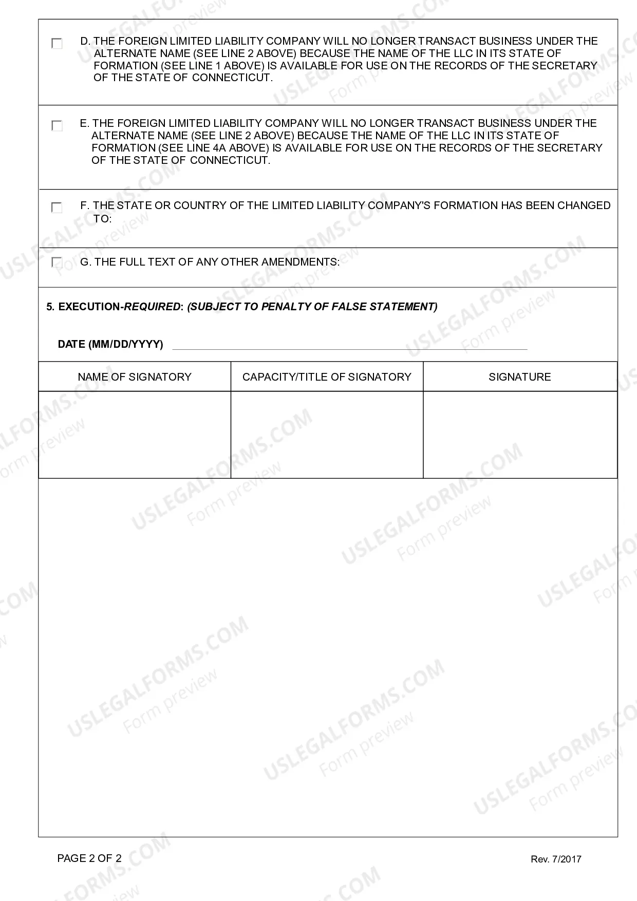 Preview Amendment of Foreign Registration Statement