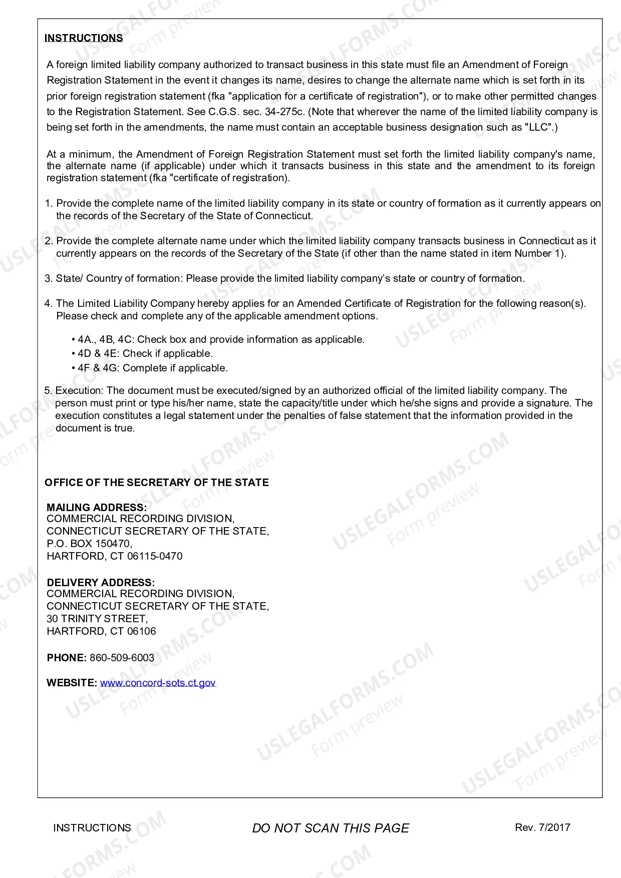 Preview Amendment of Foreign Registration Statement