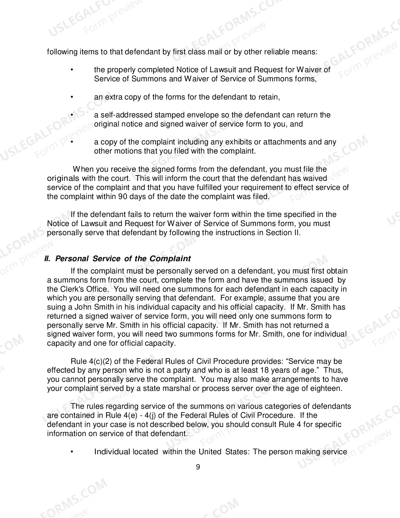 Preview Guide For Self Represented Litigants