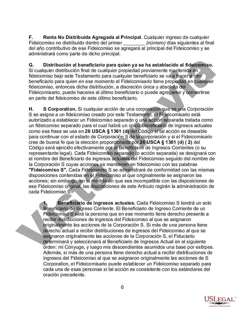 Preview Testamento de una persona casada para el estado de Connecticut con hijos con un fideicomiso de refugio de crédito para el cónyuge y un fideicomiso para los hijos
