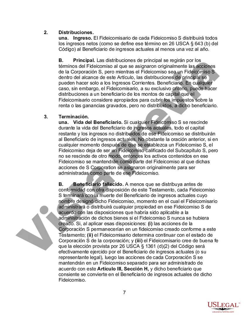 Preview Testamento de una persona casada para el estado de Connecticut con hijos con un fideicomiso de refugio de crédito para el cónyuge y un fideicomiso para los hijos