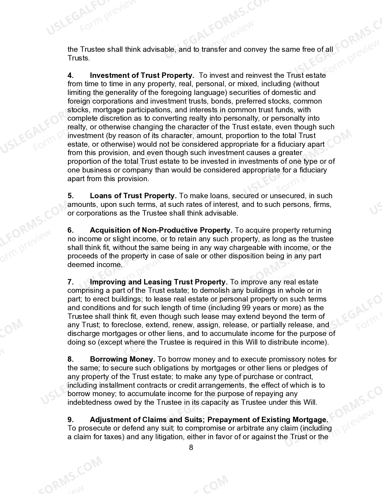 Preview Married Person's Will for the State of Connecticut with Children with a Credit Shelter Trust for Spouse and a Trust for Children
