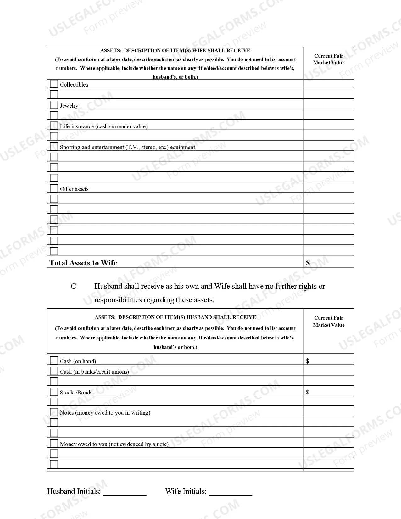 Preview Marital Legal Separation and Property Settlement Agreement Minor Children Parties May have Joint Property or Debts effective Immediately