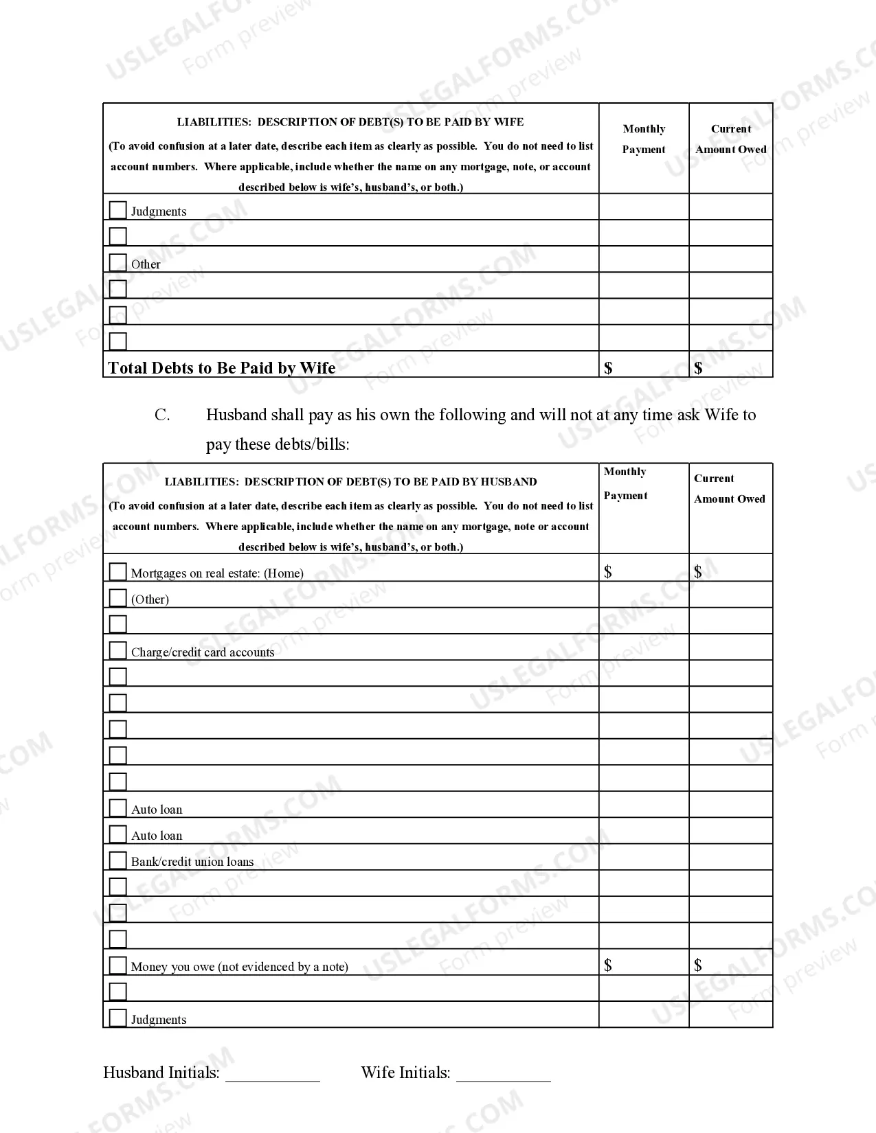 Preview Marital Legal Separation and Property Settlement Agreement Adult Children Parties May have Joint Property or Debts where Divorce Action Filed