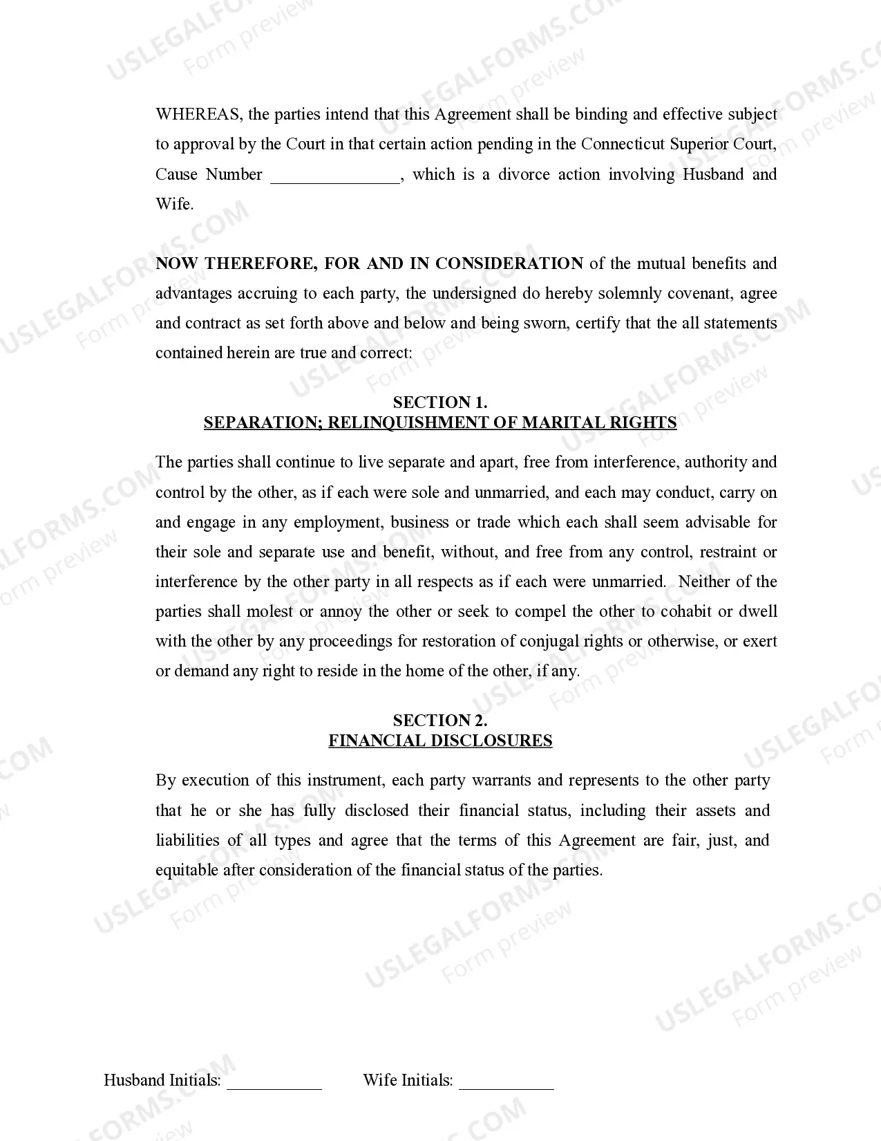 Preview Marital Legal Separation and Property Settlement Agreement Adult Children Parties May have Joint Property or Debts where Divorce Action Filed