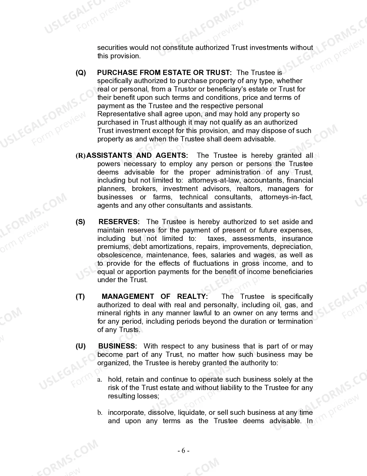 Preview Living Trust for Individual, Who is Single, Divorced or Widow or Widower with Children