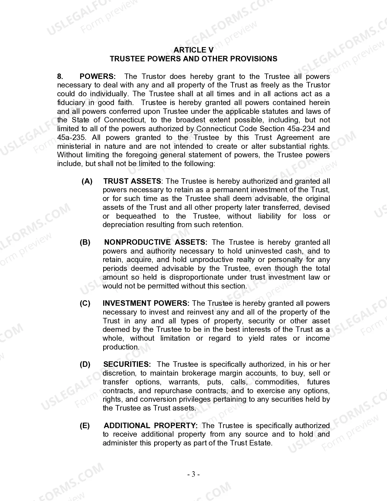 Preview Living Trust for Husband and Wife with Minor and or Adult Children