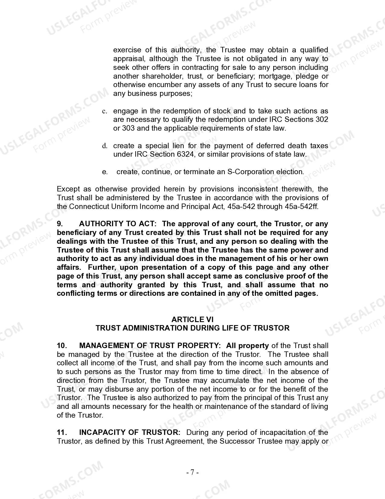 Preview Living Trust for Husband and Wife with Minor and or Adult Children