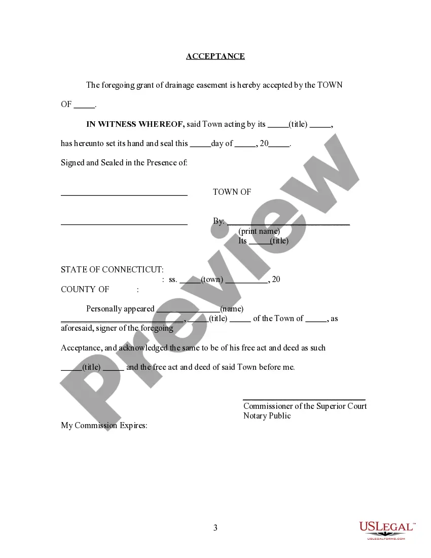 Get Drainage Easement For Landowner Grantor and Town Grantee Preview Drainage Easement For Landowner Grantor and Town Grantee
