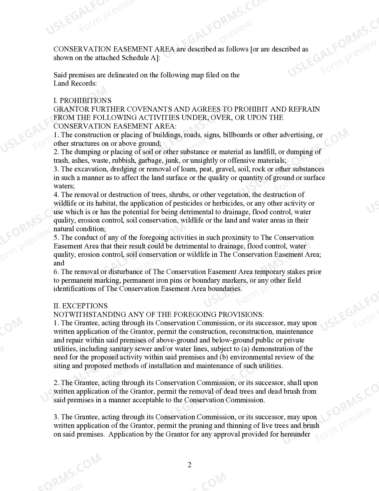 Preview Conservation Easement Agreement for Town