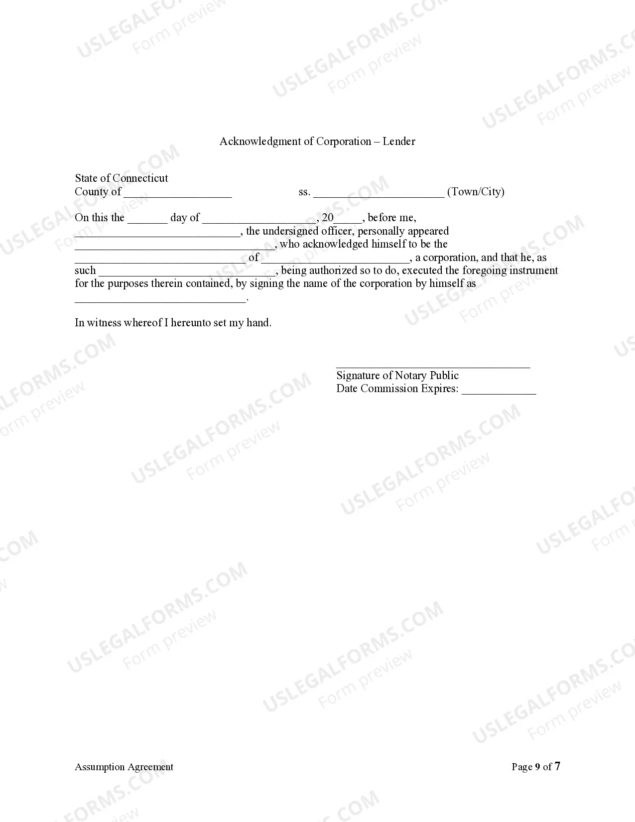 Preview Assumption Agreement of Mortgage and Release of Original Mortgagors