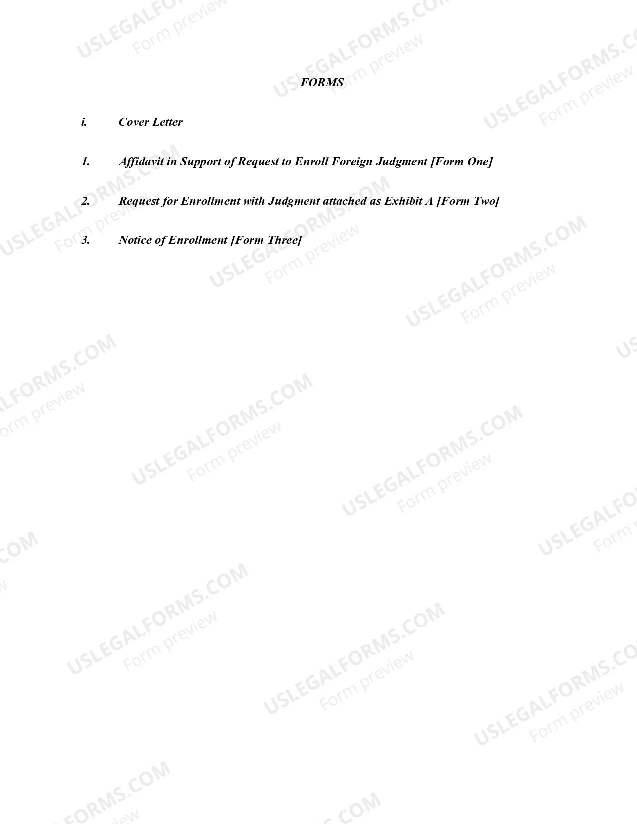 Preview Connecticut Foreign Judgment Enrollment