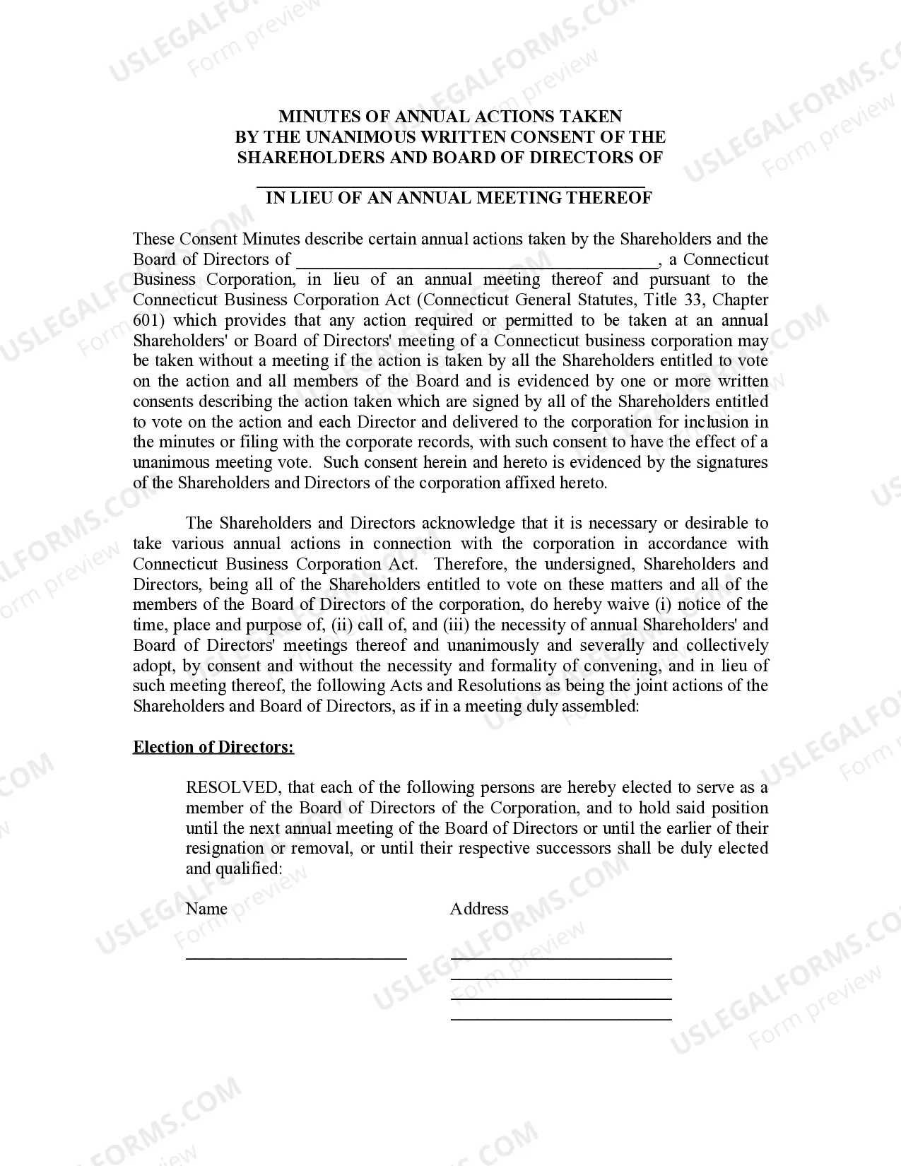 Preview Annual Minutes