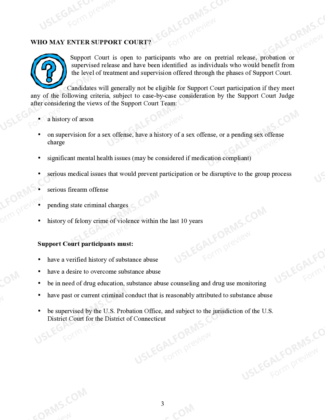 Preview Support Court Participant Orientation Packet