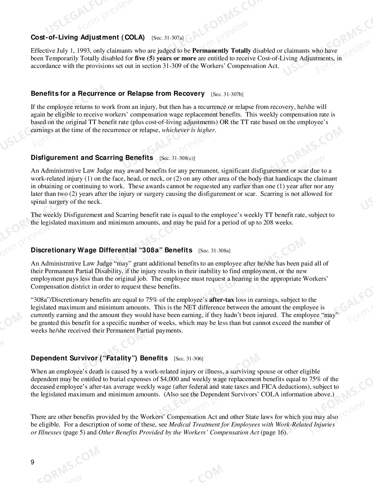 Preview Workers' Compensation Information Packet