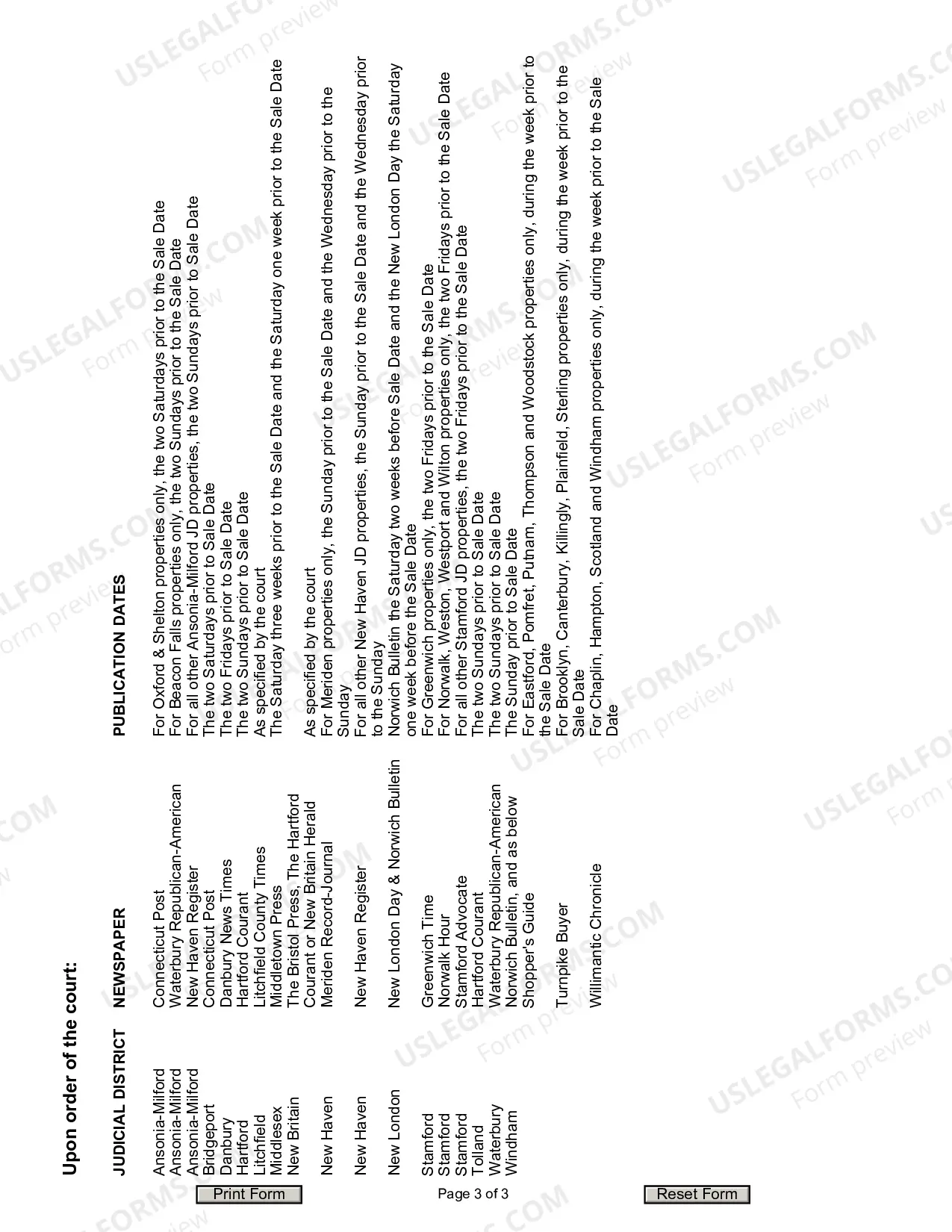 Preview Foreclosure by Sale Standing Orders