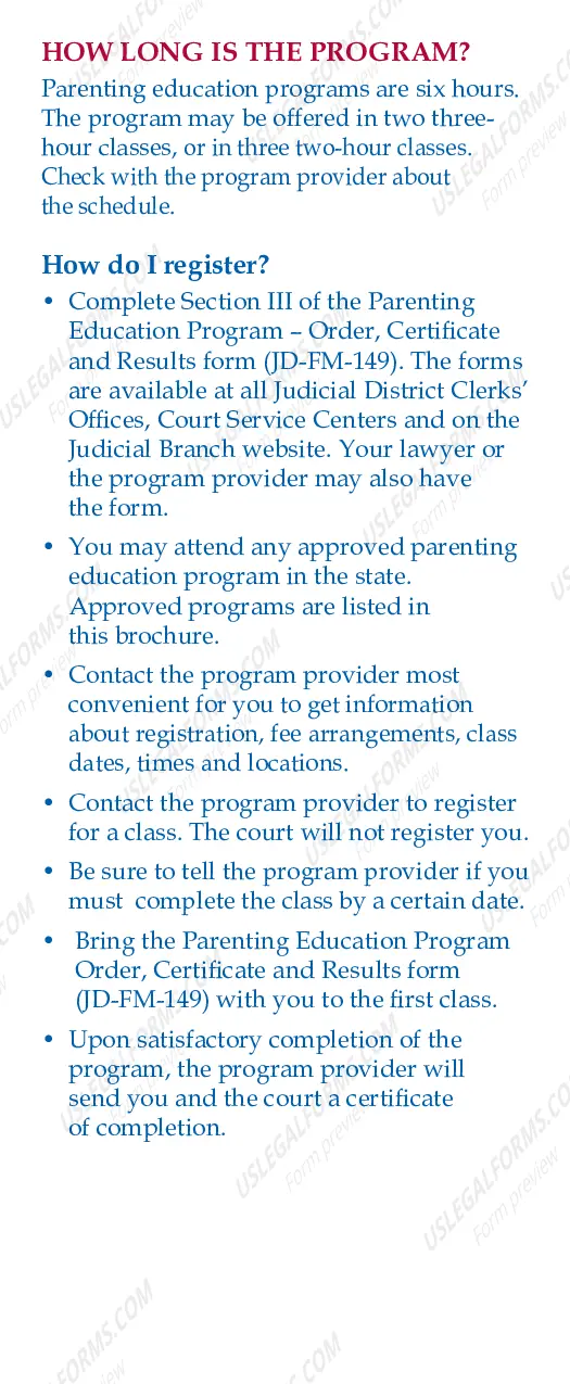 Preview Information About Parenting Education Programs